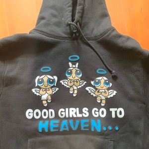 RARE Chinatown Powderpuff Hoodie SIZE LARGE